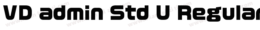 VD admin Std U Regular字体转换